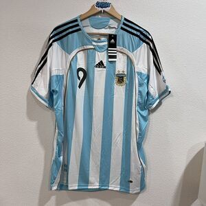** SEE VID ** Retro Argentina #9 CRESPO 2006 Home  Jersey  XXL